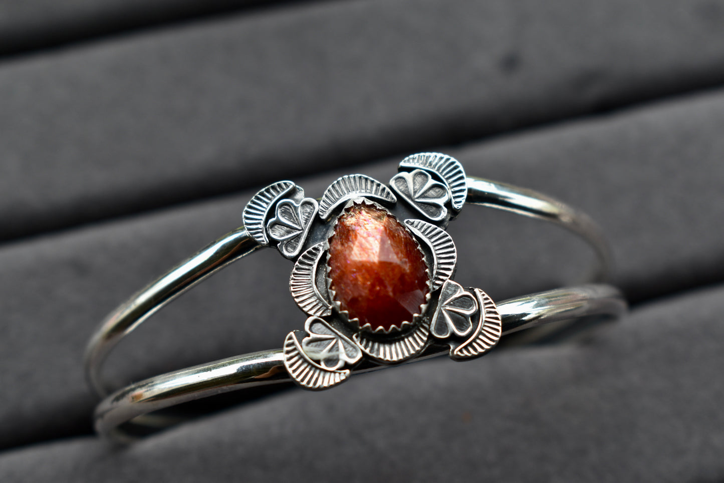 Madras Sunstone Silver Cuff