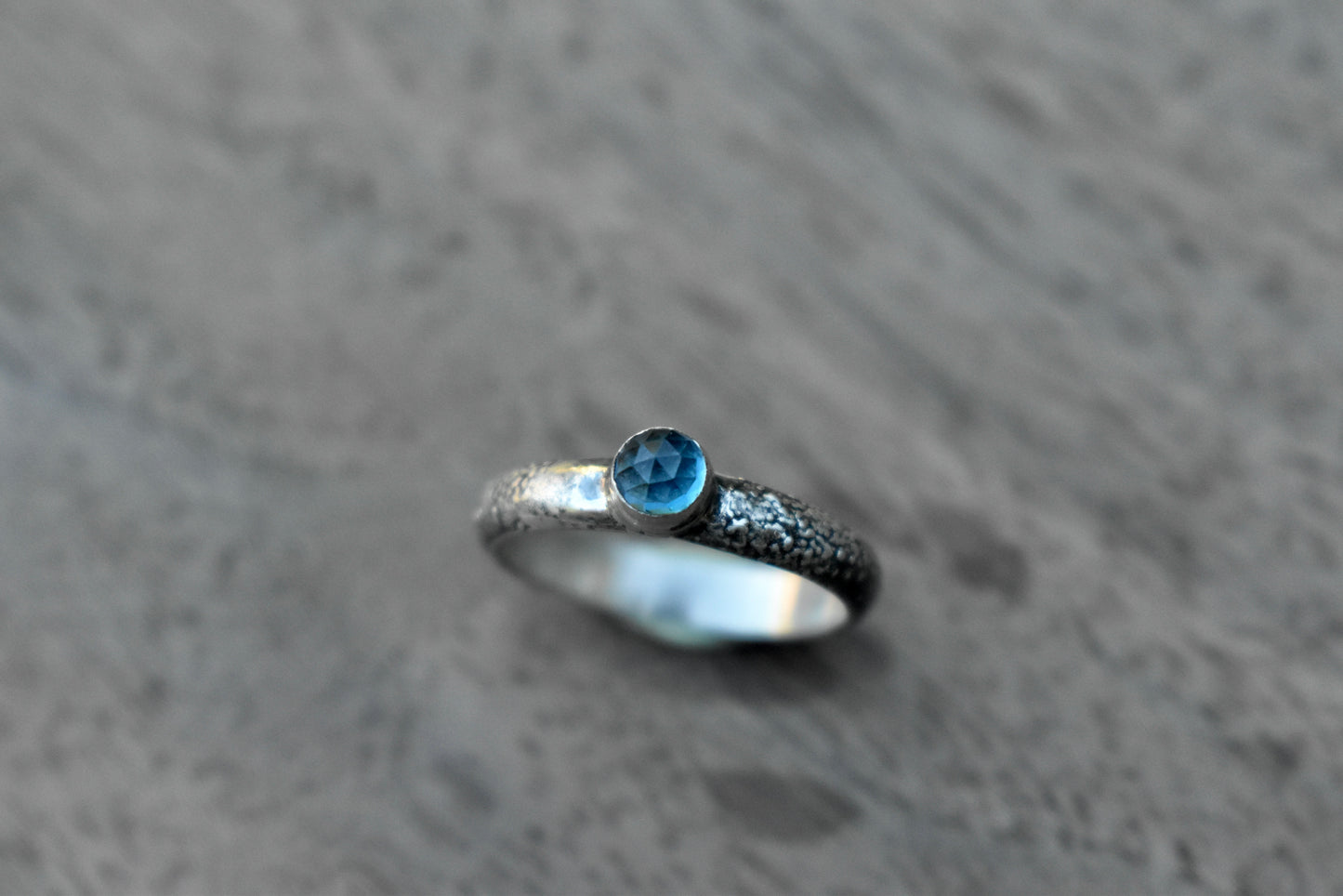 Moss Aquamarine Gemmy Ring Size 6.5