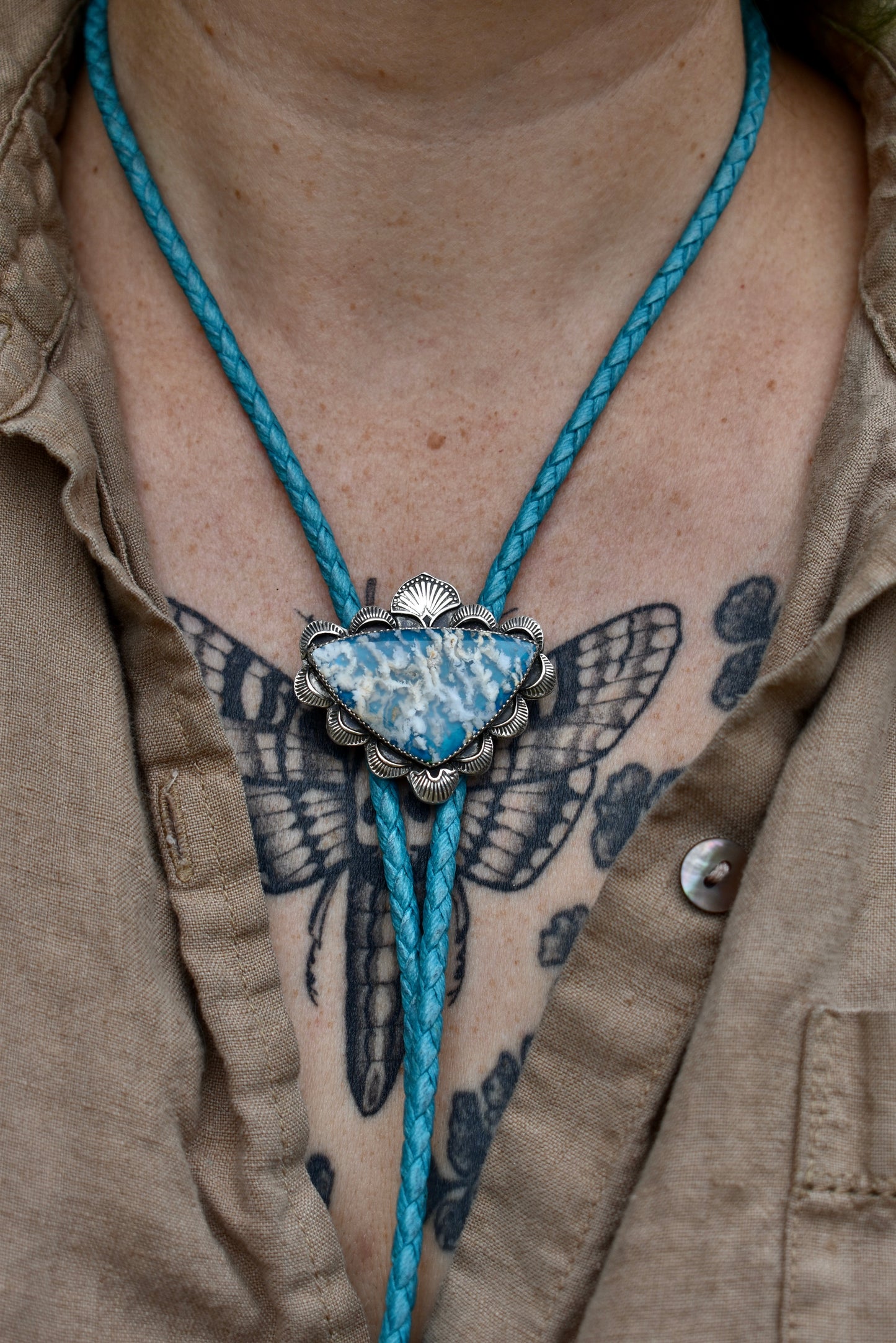 Summer Clouds Bolo Tie