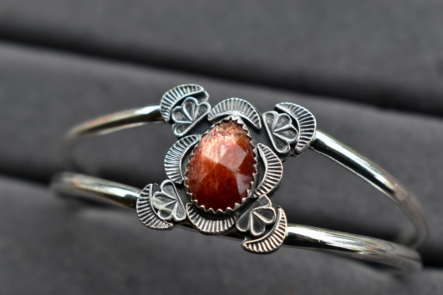 Madras Sunstone Silver Cuff