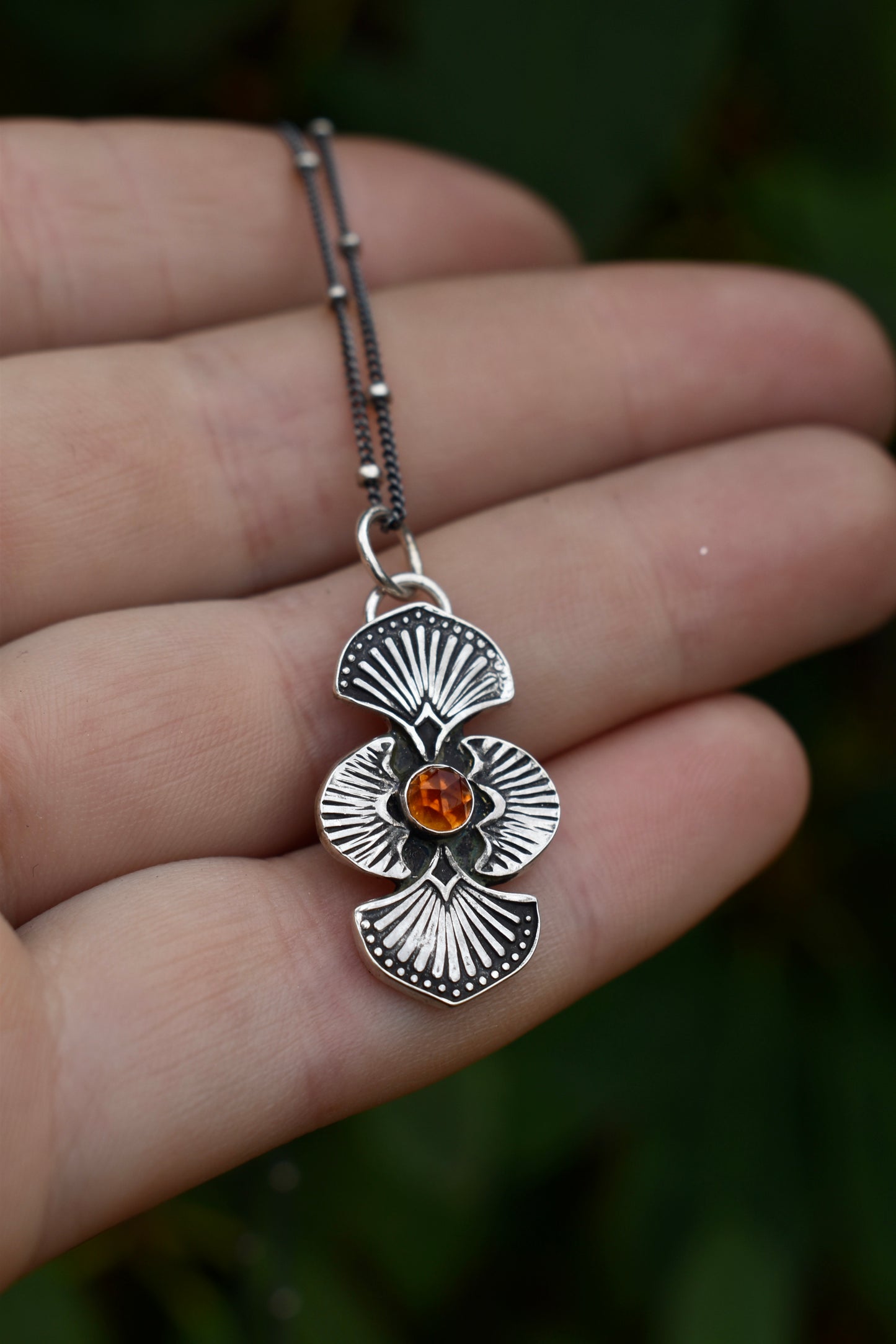 Madeira Citrine Bloom Gemmy Pendant