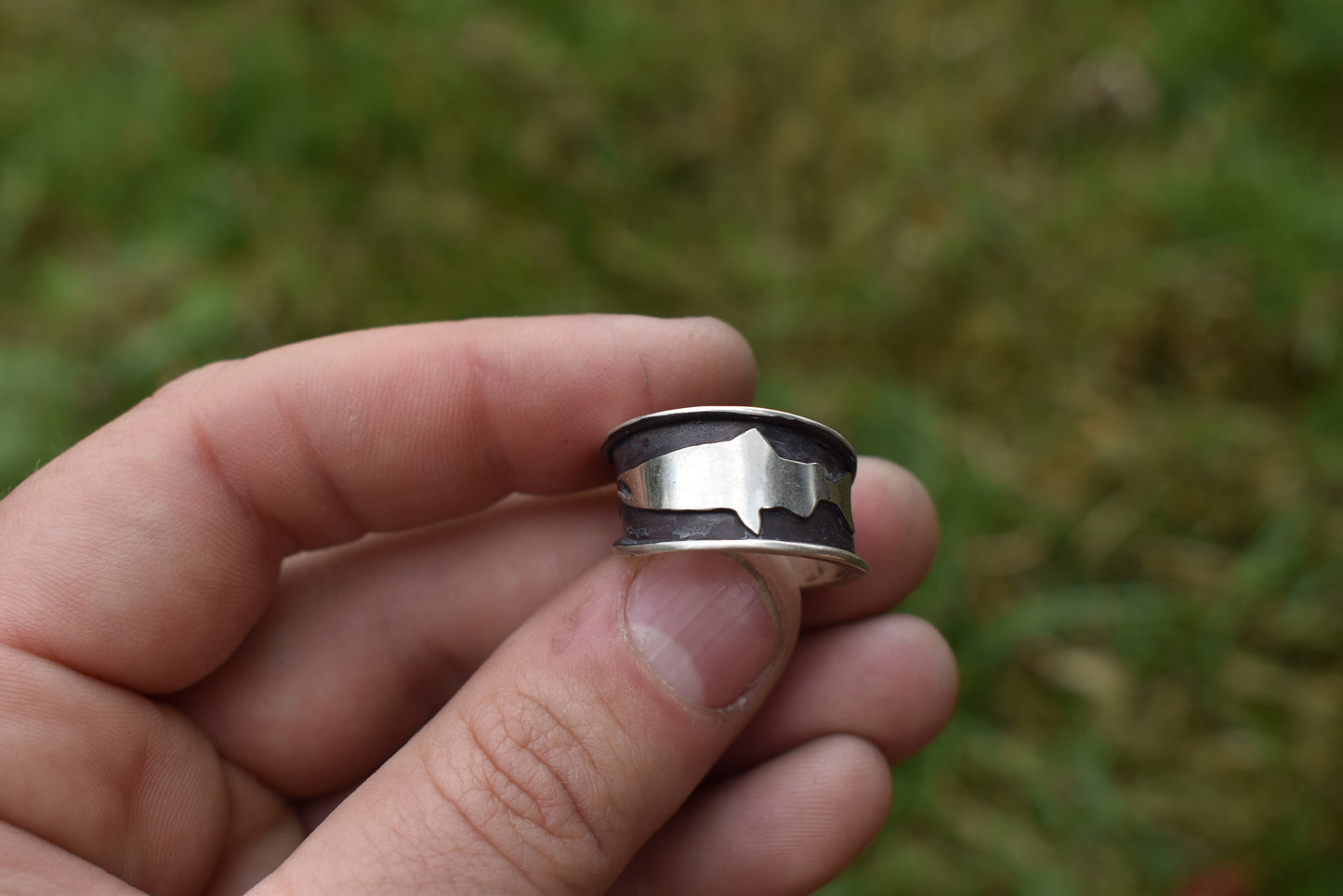 Adjustable Salmon Ring Sizes 6.5-7.5
