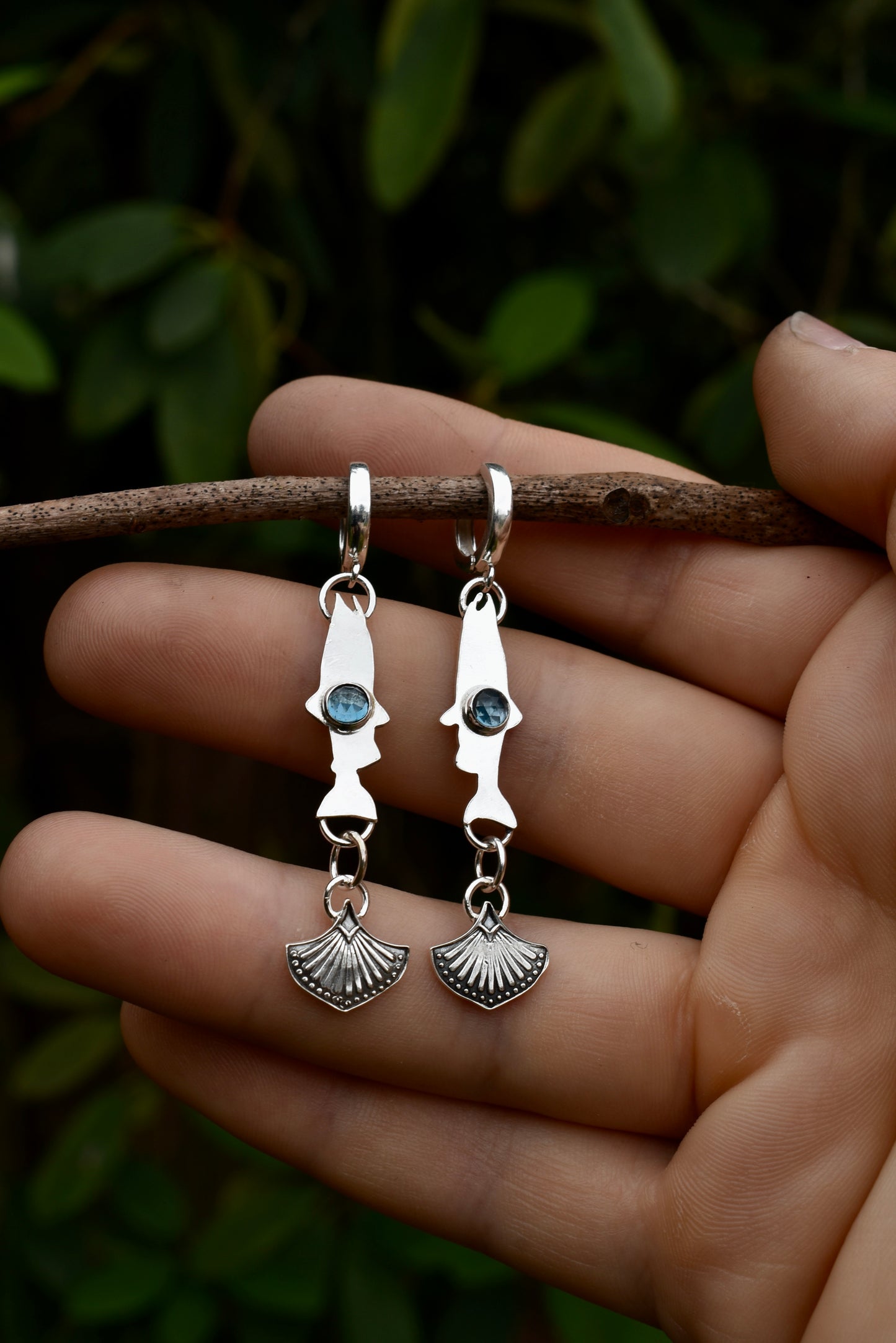 London Blue Topaz Salmon Earrings