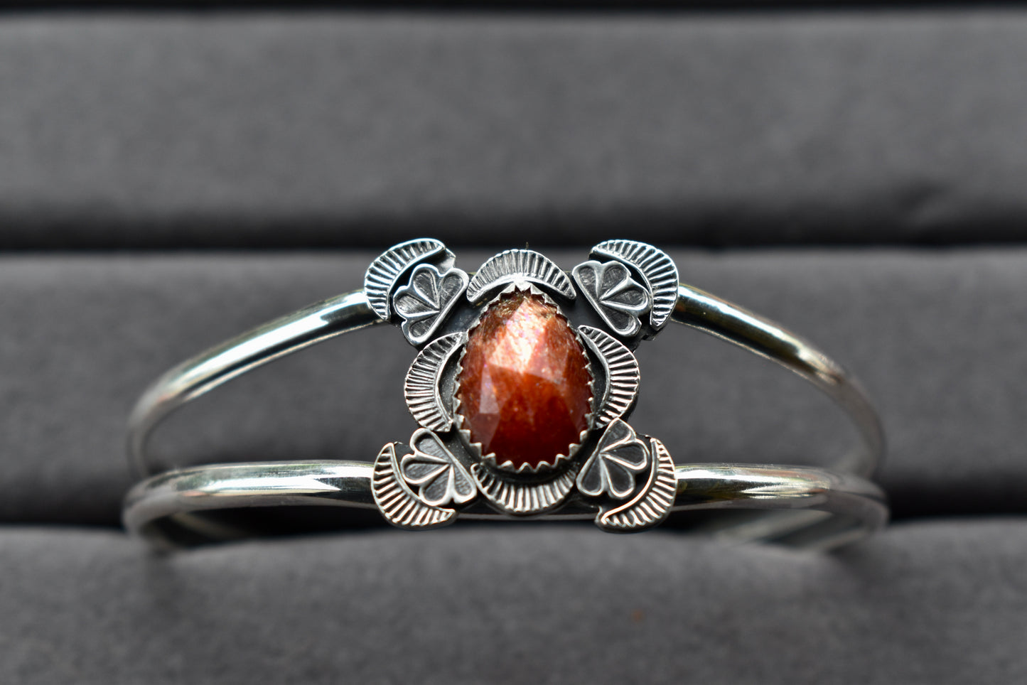 Madras Sunstone Silver Cuff