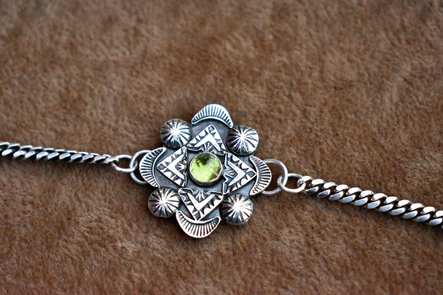 Preorder Peridot Stamped Choker