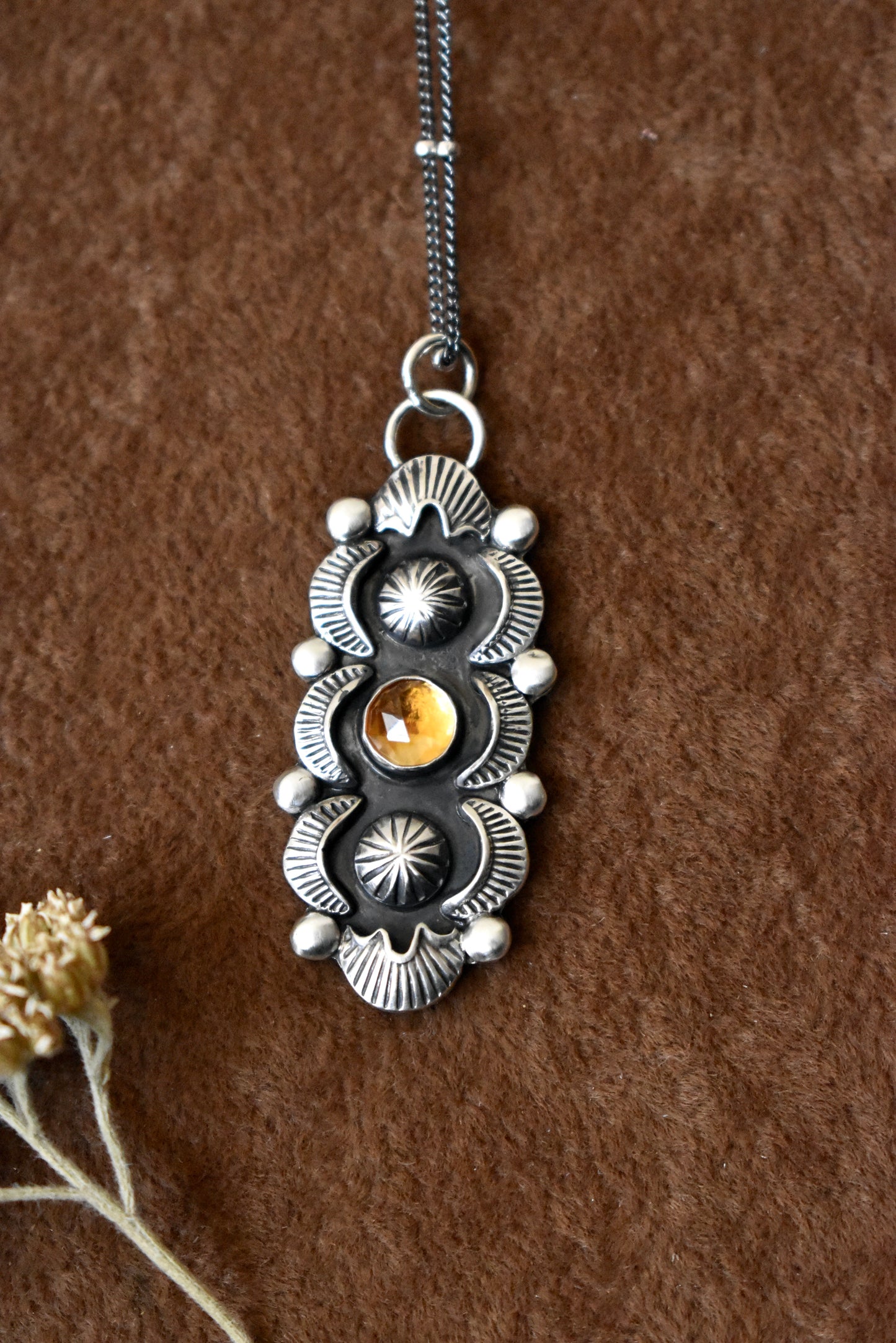 Spring Bloom Citrine Pendant