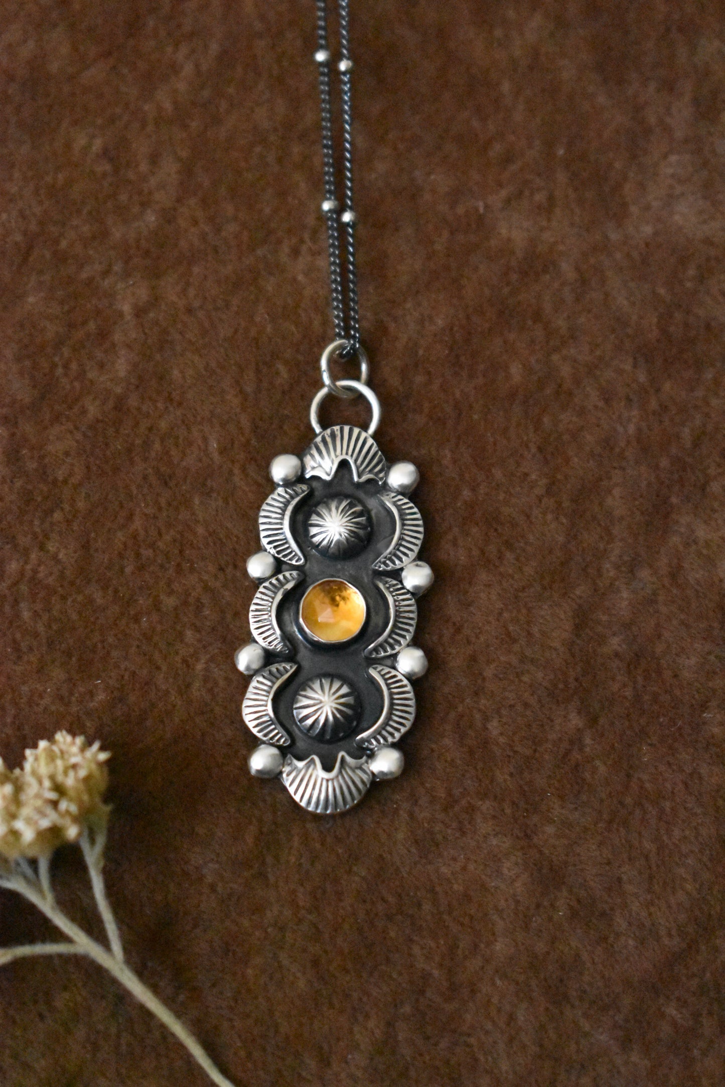 Spring Bloom Citrine Pendant