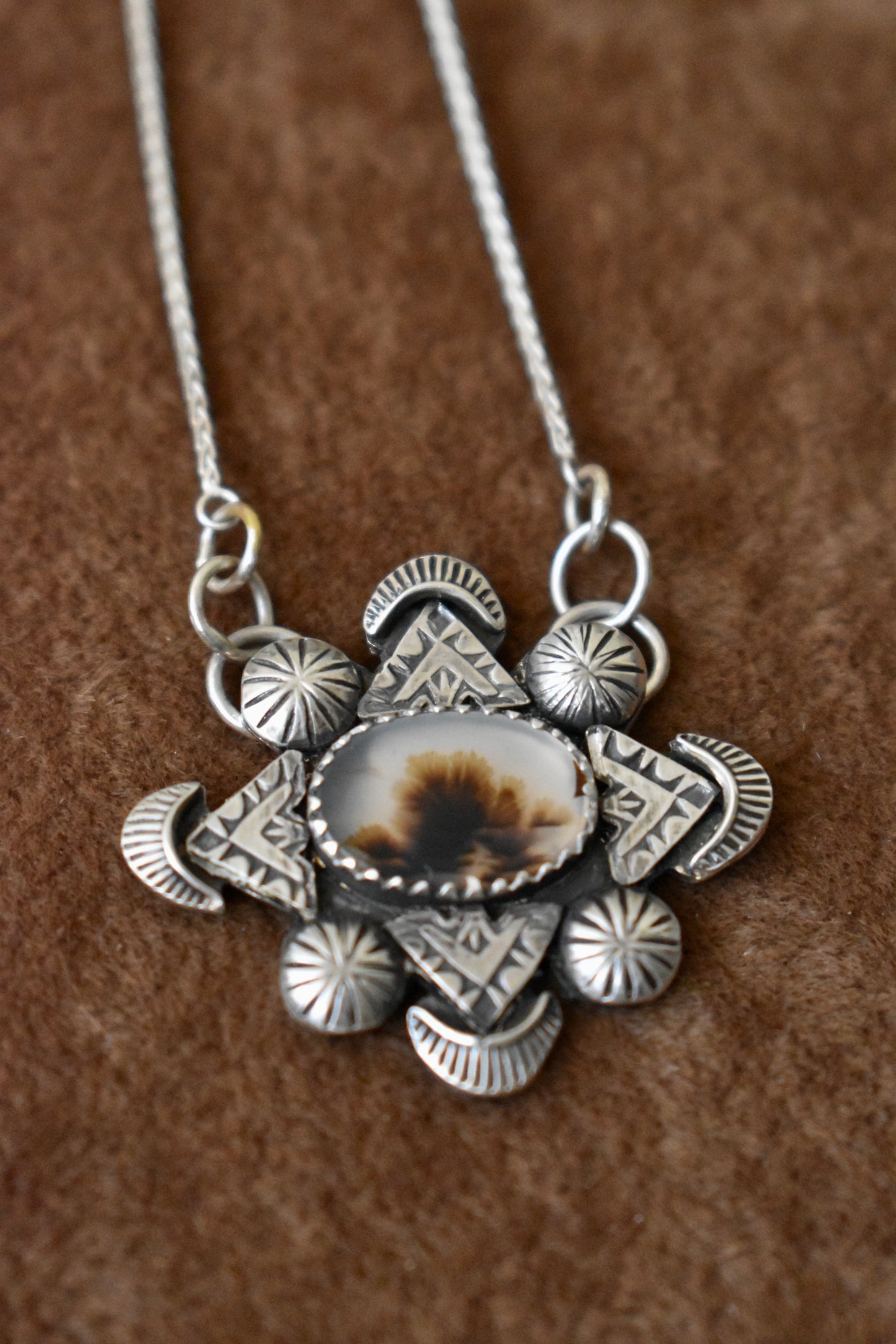 Dendritic Agate Pendant