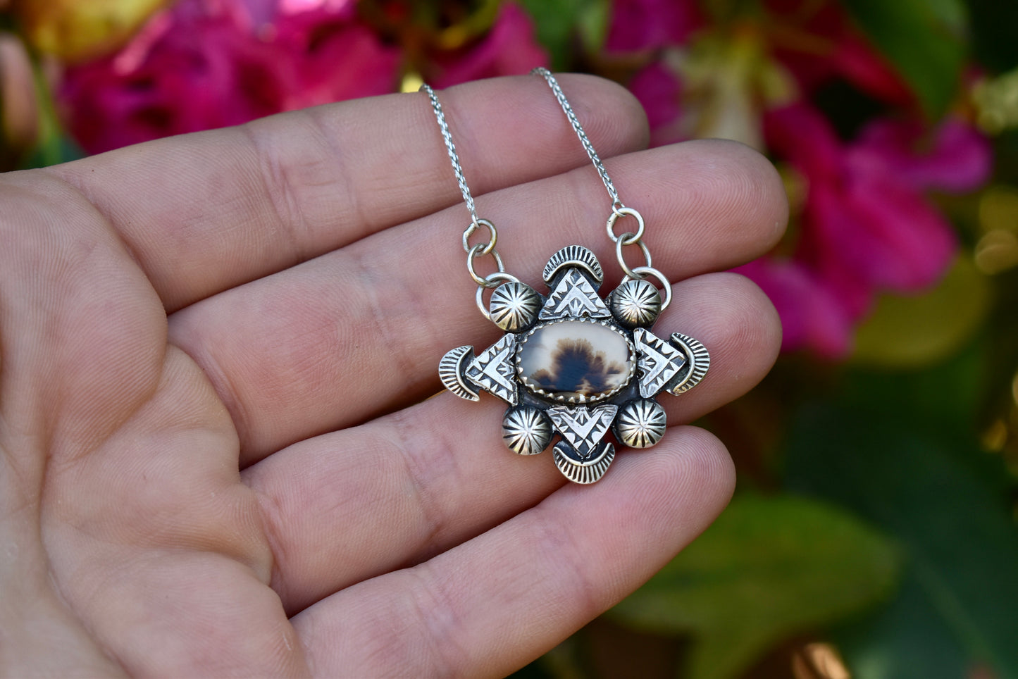Dendritic Agate Pendant