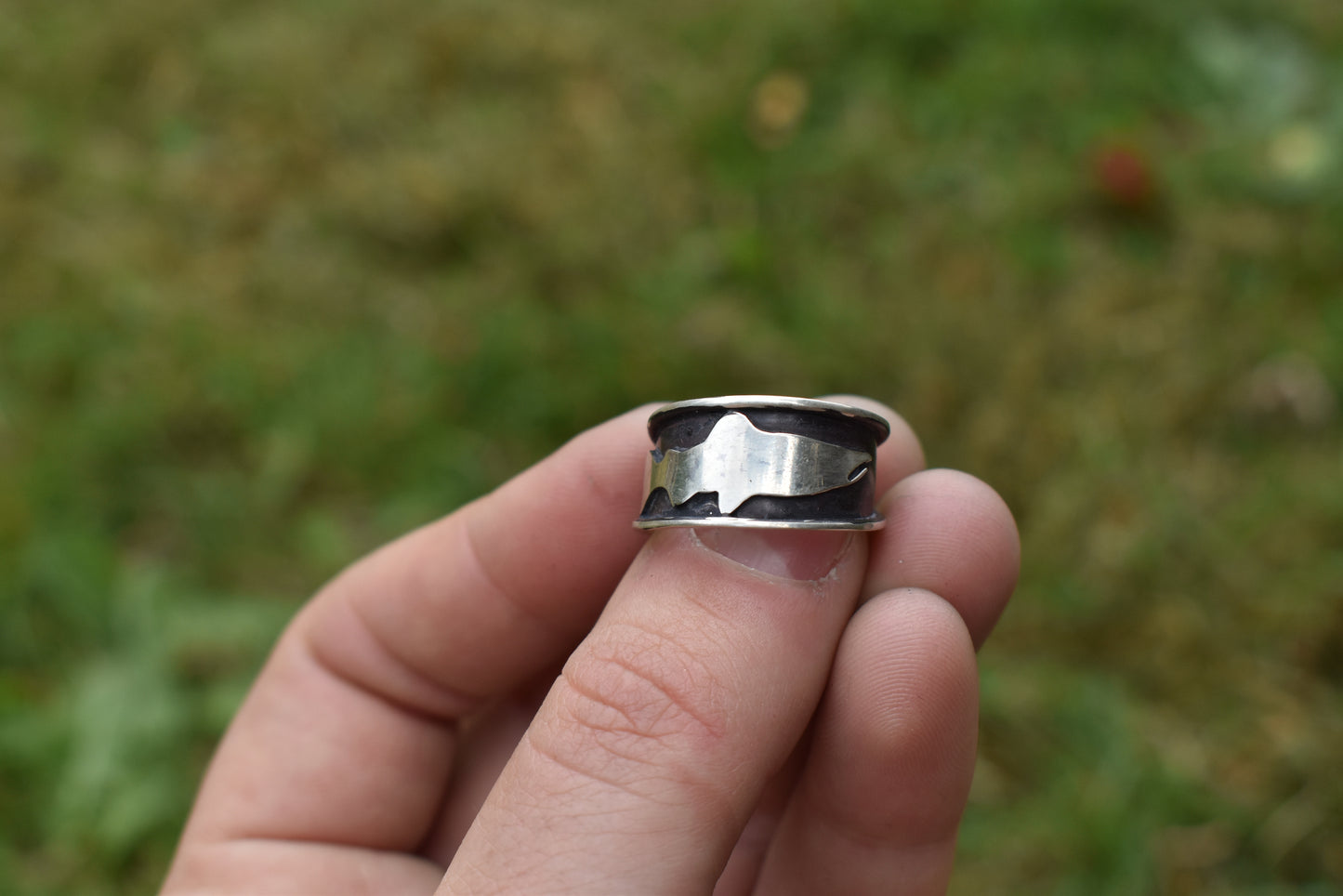Adjustable Salmon Ring Sizes 7-8