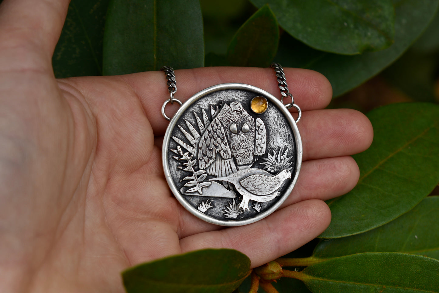 "Sunrise on the Lek" Kinetic Statement Pendant