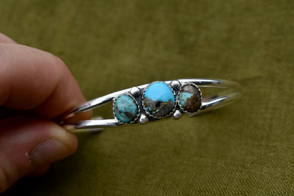 Three Blue Moon Turquoise Cuff