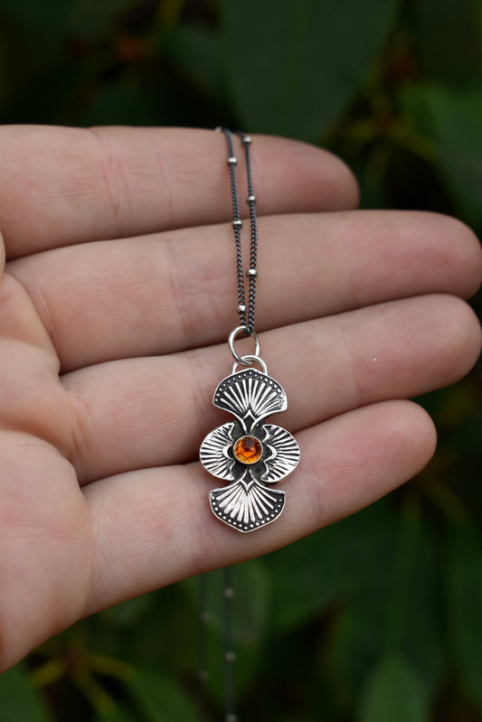Madeira Citrine Bloom Gemmy Pendant