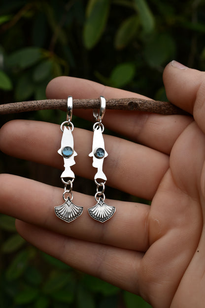 London Blue Topaz Salmon Earrings
