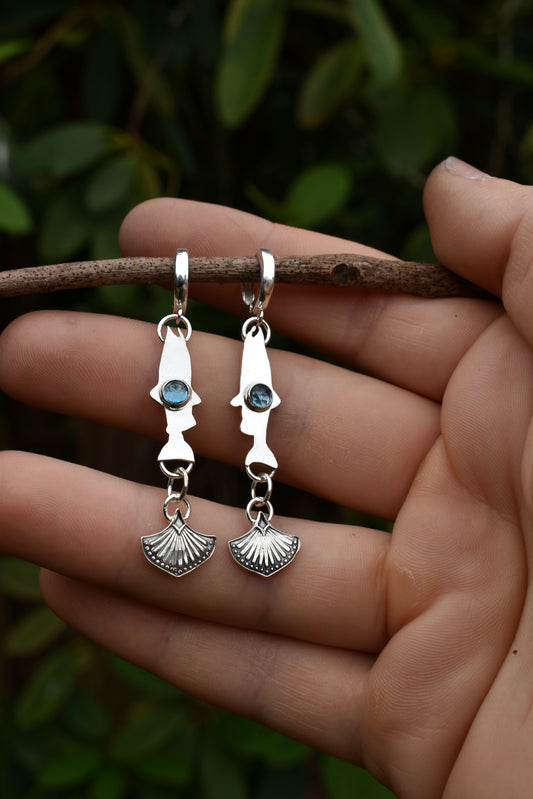London Blue Topaz Salmon Earrings