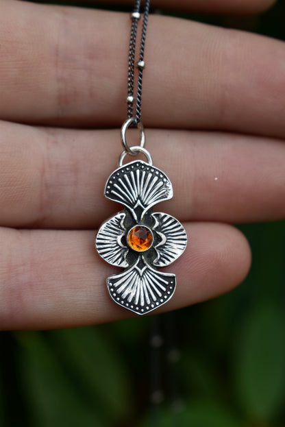 Madeira Citrine Bloom Gemmy Pendant