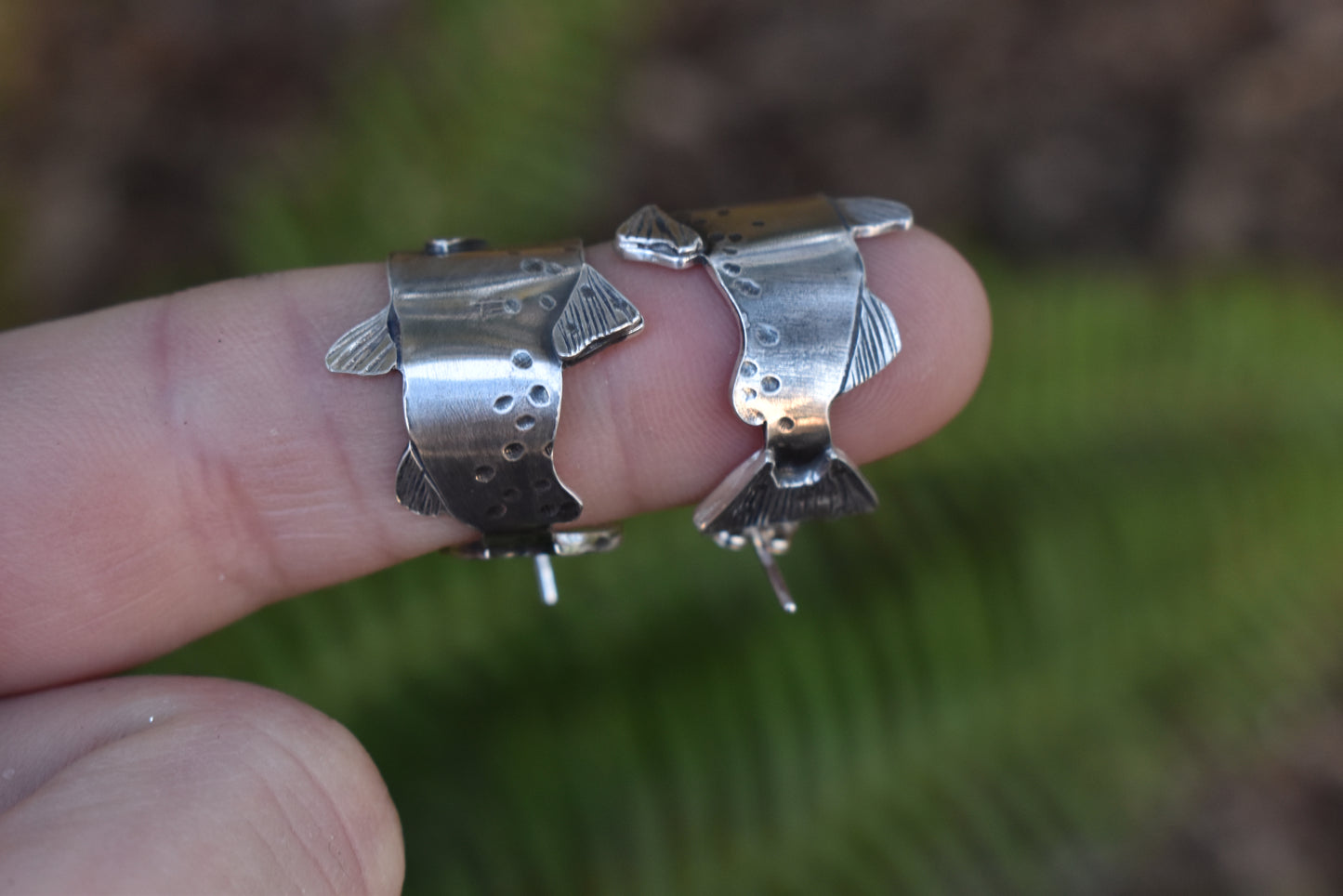 Made to Order: Little Silver Salmon Hoops