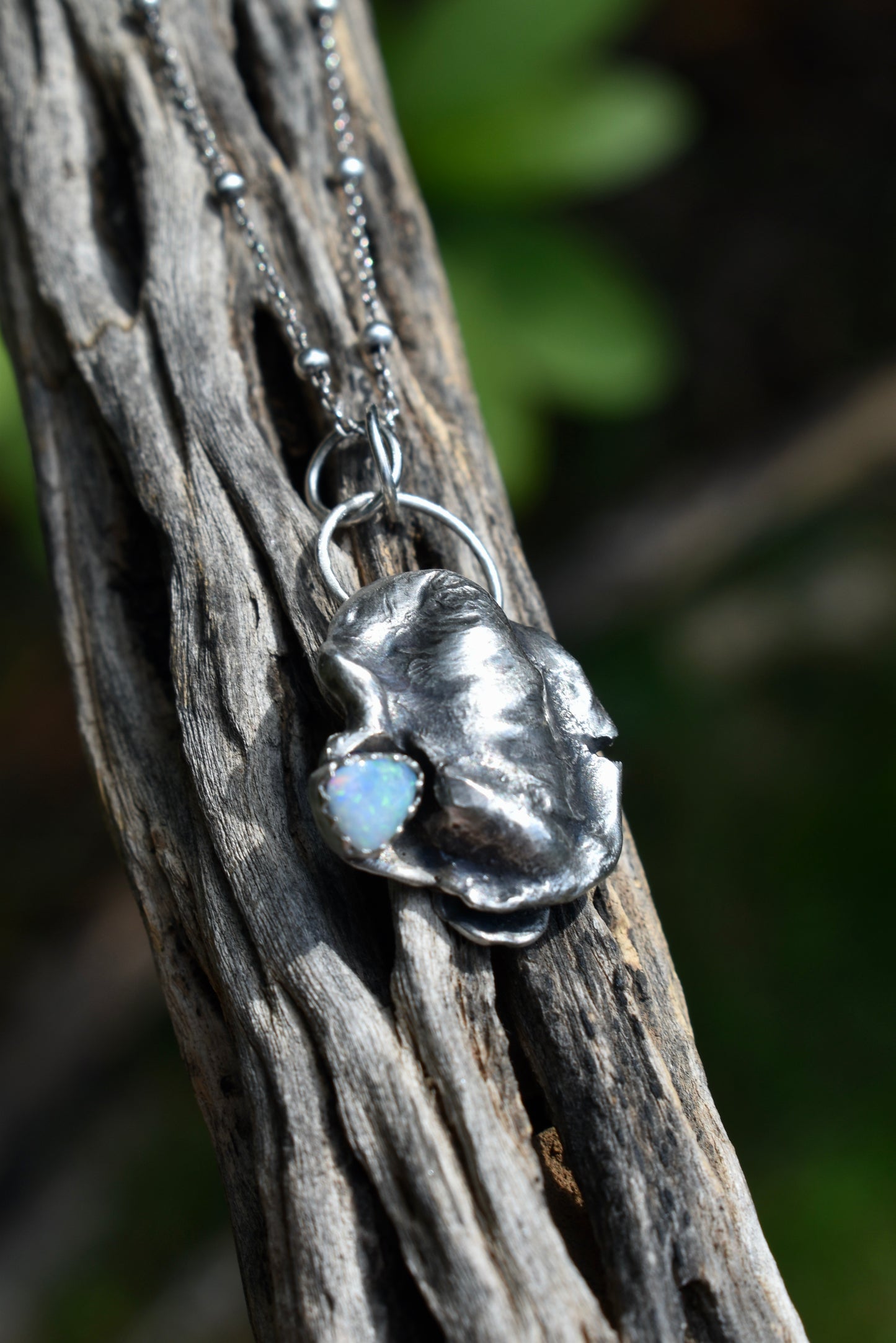 She Sells Seashells Pendant with Opal