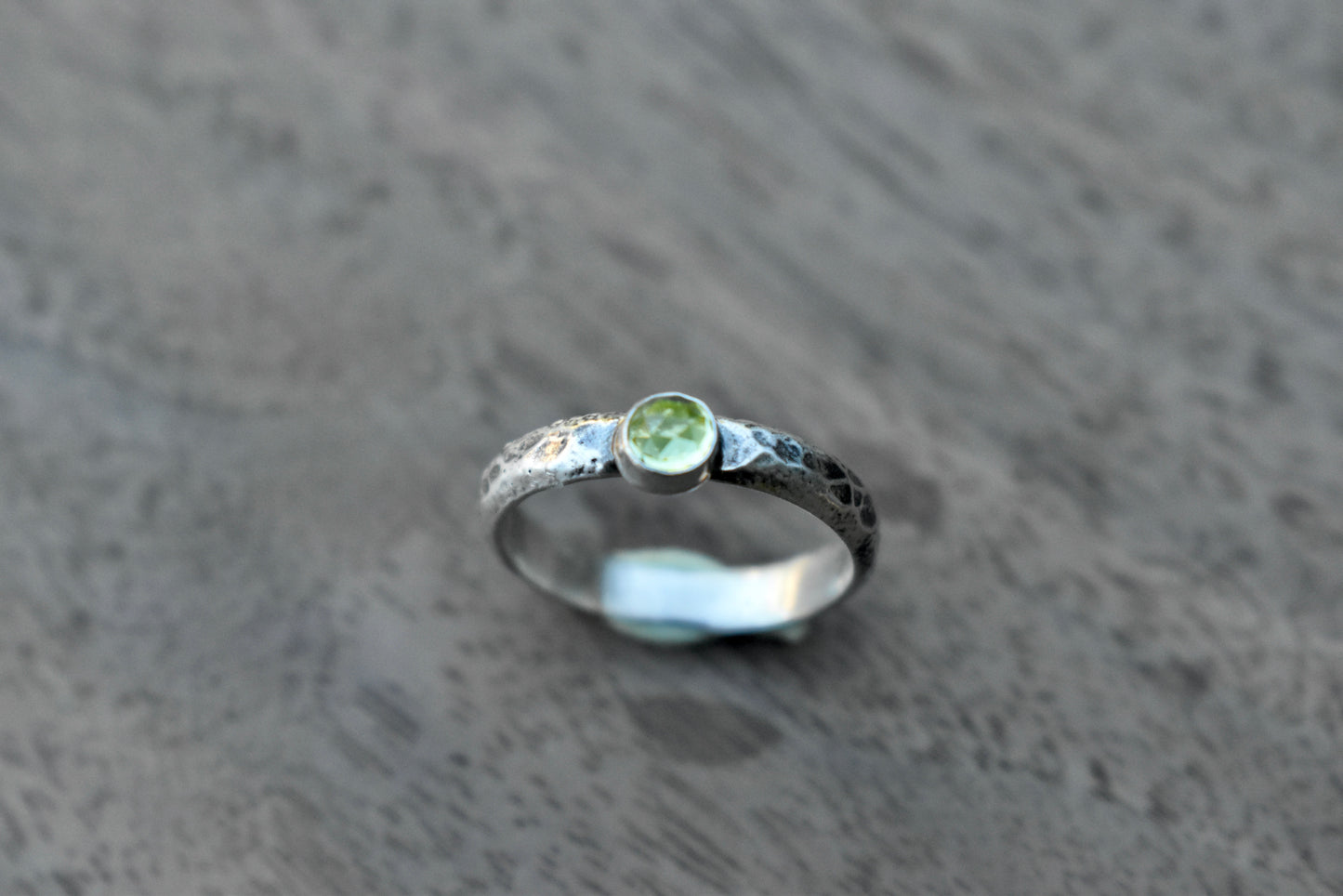 Peridot Gemmy Ring Size 6.5