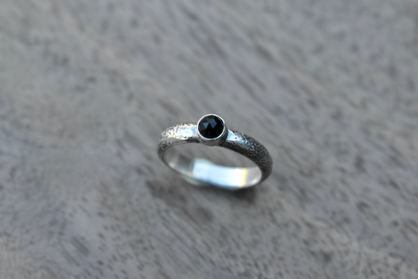 Black Onyx Gemmy Ring Size 8