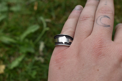 Adjustable Salmon Ring Sizes 6.5-7.5
