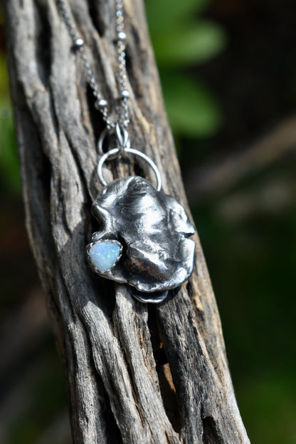 She Sells Seashells Pendant with Opal
