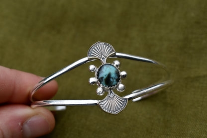 Turquoise Stamped Cuff