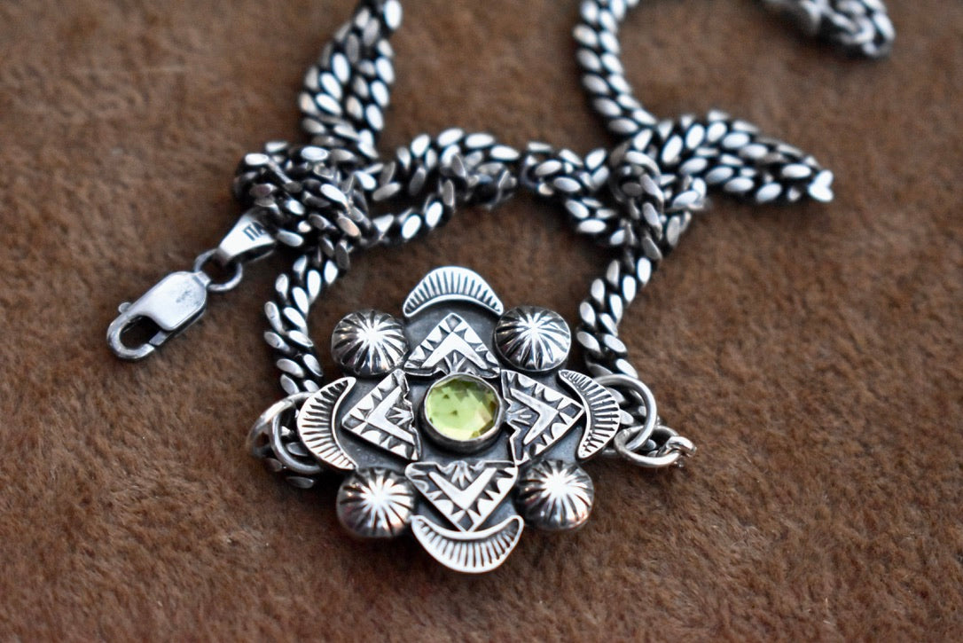 Preorder Peridot Stamped Choker