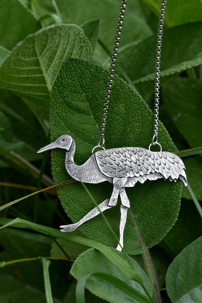 Sandhill Crane Kinetic Pendant