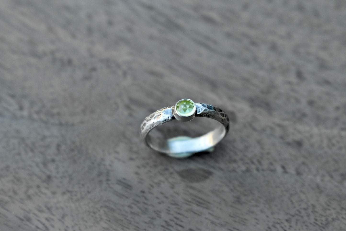 Peridot Gemmy Ring Size 6.5