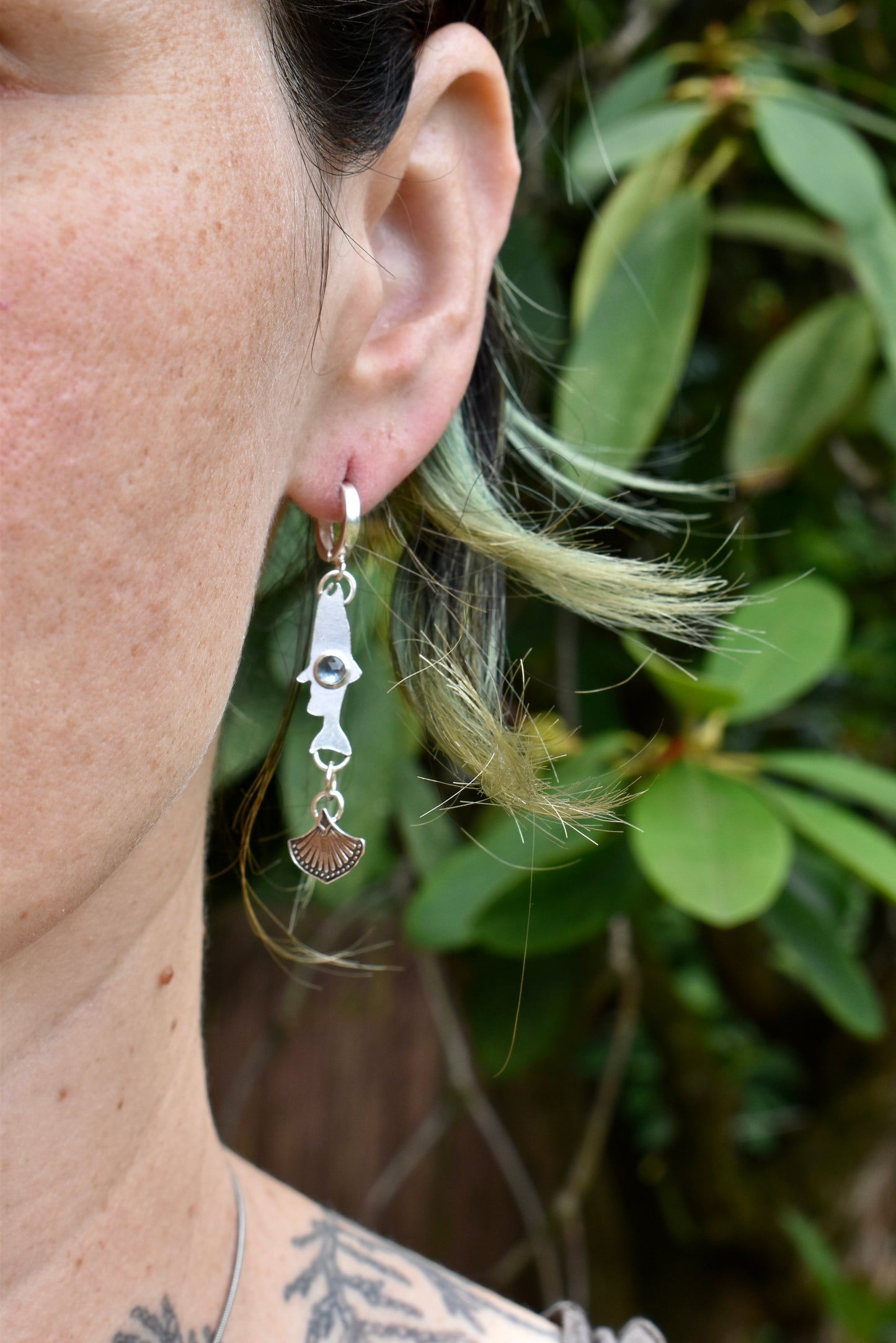 London Blue Topaz Salmon Earrings