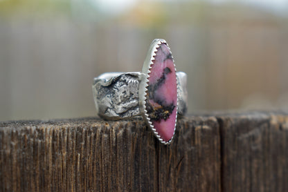 Rhodochrosite Ring Size 10