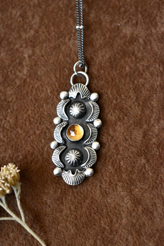 Spring Bloom Citrine Pendant