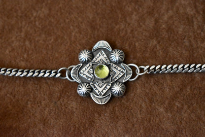 Preorder Peridot Stamped Choker