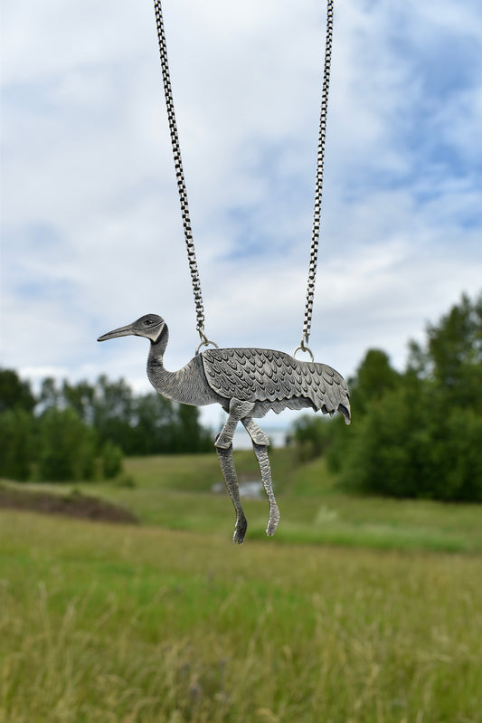 Sandhill Crane Kinetic Pendant