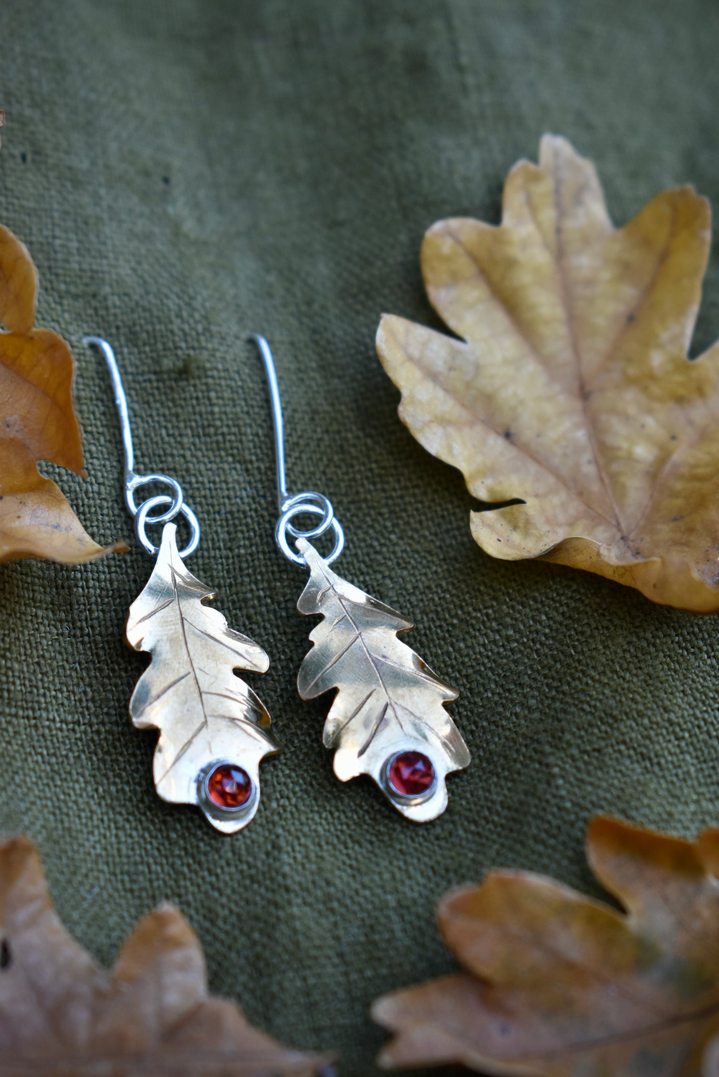 Fallen Oak Leaf Earrings Presale