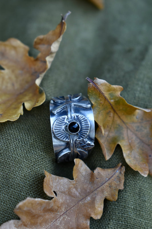 Adjustable Sword Saddle Ring Size 10