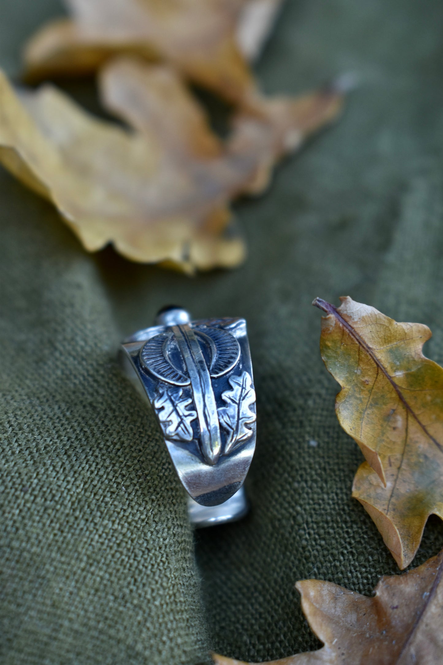 Adjustable Sword Saddle Ring Size 10