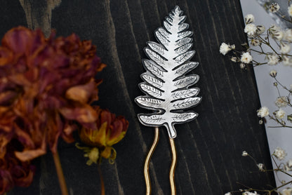 Fern Brass Hair Fork