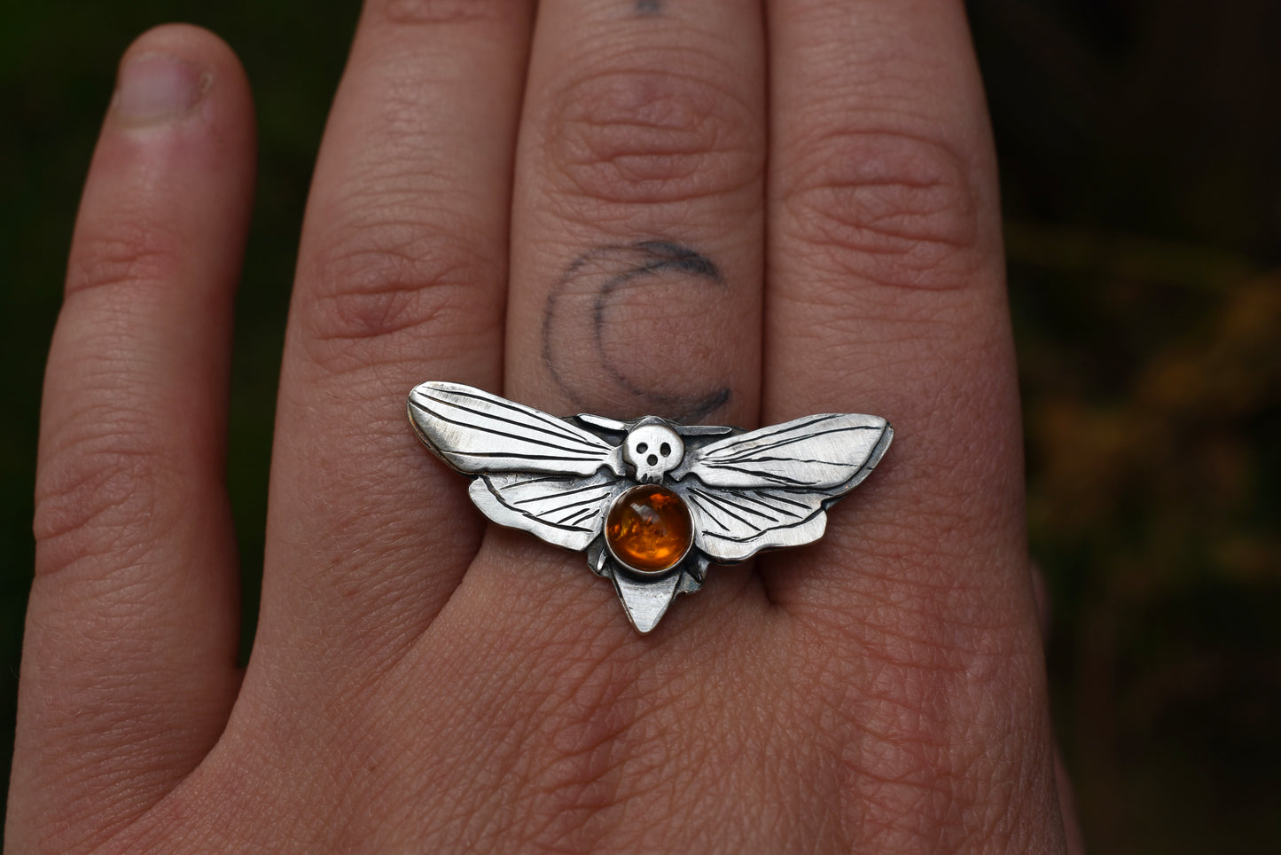 Choose Your Style! Death's Head Hawk Moth with Baltic Amber