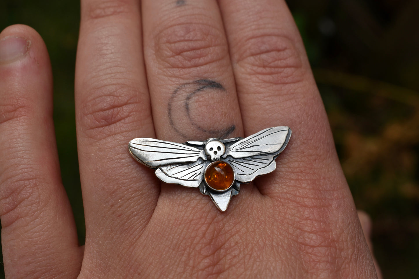 Choose Your Style! Death's Head Hawk Moth with Baltic Amber