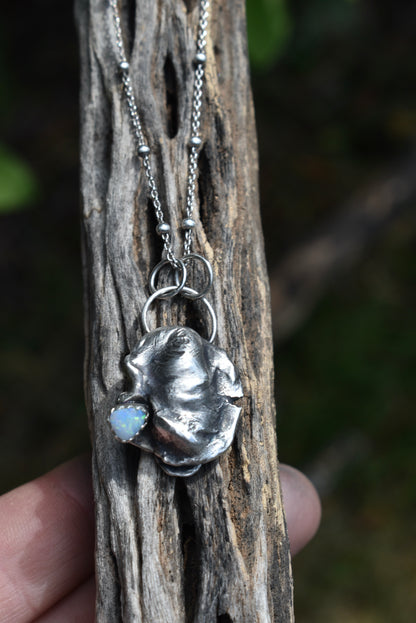 She Sells Seashells Pendant with Opal