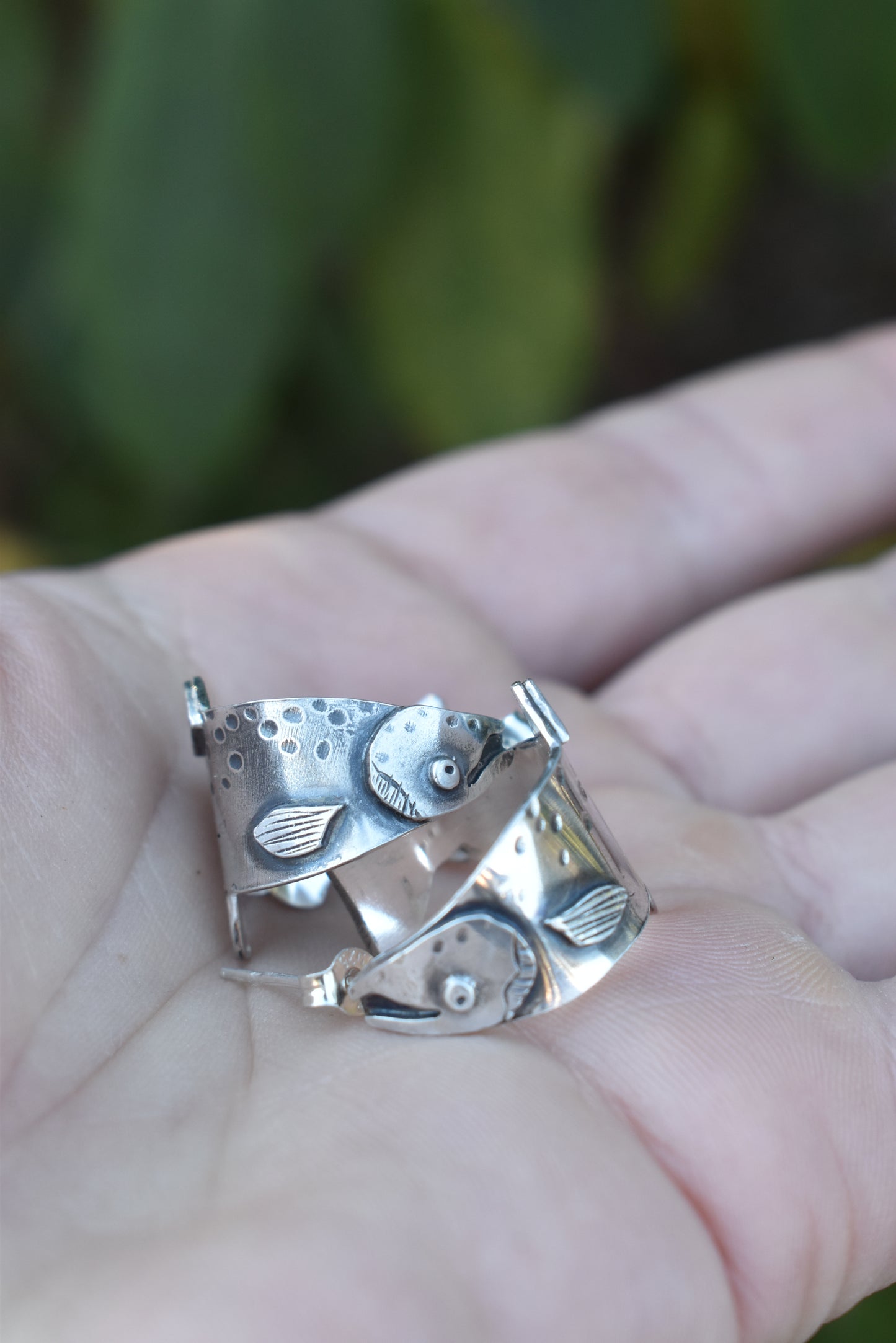 Made to Order: Little Silver Salmon Hoops
