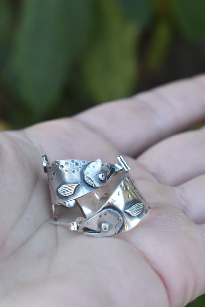 Made to Order: Little Silver Salmon Hoops