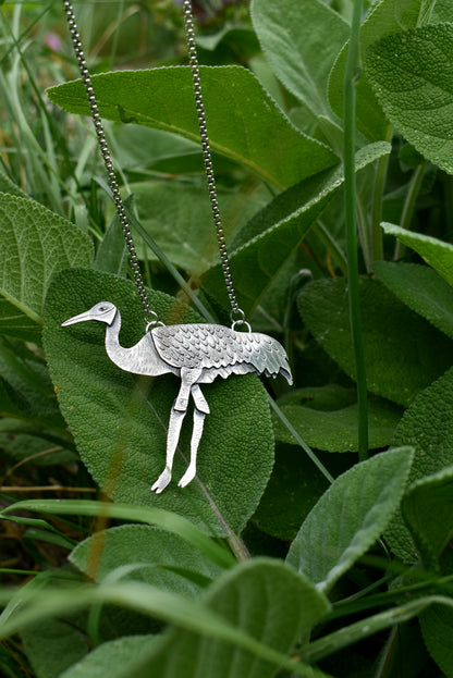 Sandhill Crane Kinetic Pendant