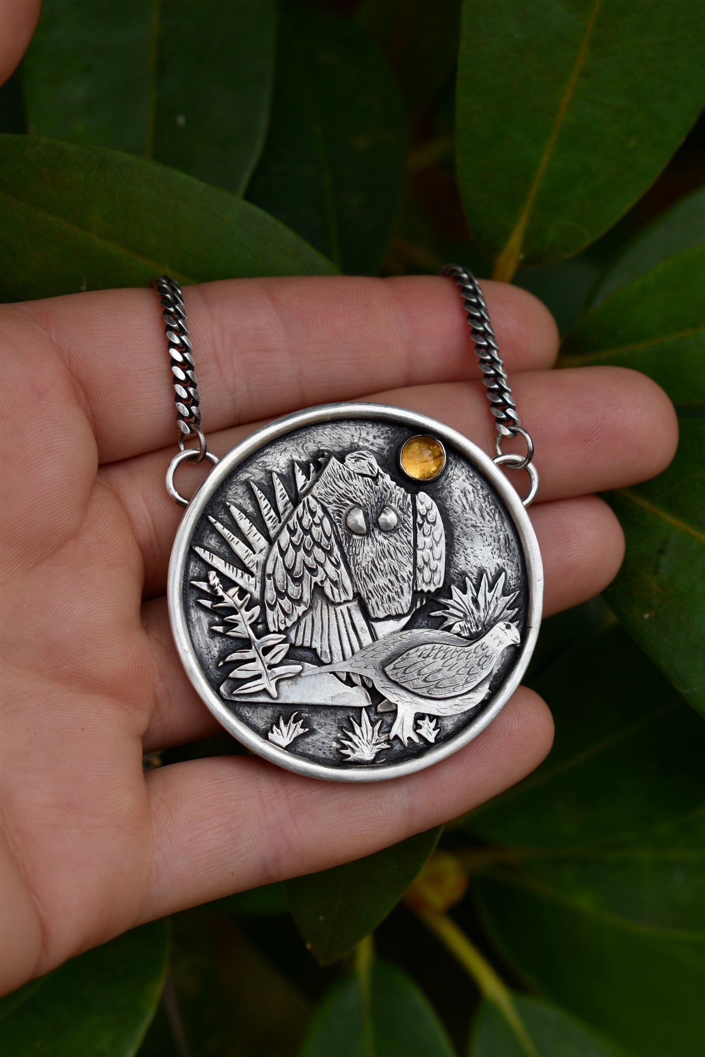 "Sunrise on the Lek" Kinetic Statement Pendant