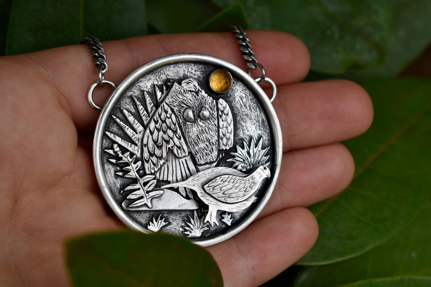 "Sunrise on the Lek" Kinetic Statement Pendant