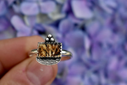 Dendritic Agate Ring Size 10