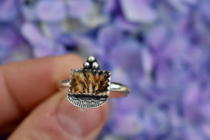 Dendritic Agate Ring Size 10