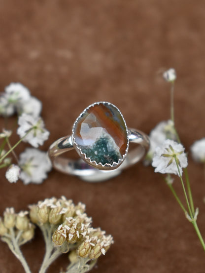 Ocean Jasper Ring Size 8.5
